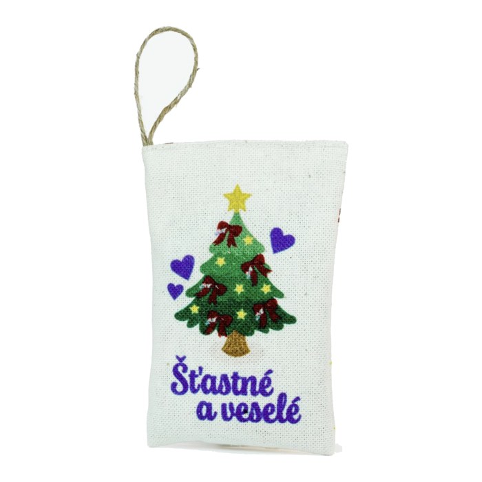 Vonný pytlíček s levandulí a vánočním motivem