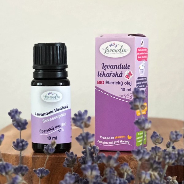Levandulový BIO éterický olej 10 ml v krabičce