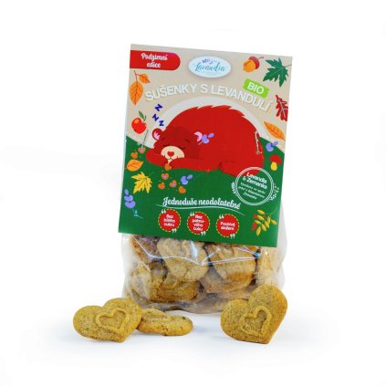 Sušenky s levandulí - podzimní edice BIO 100 g
