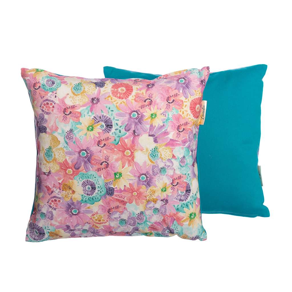 Lavandia Vonný relaxační levandulový polštář 30 x 30 cm Vzor Látky: Květ barevný mix