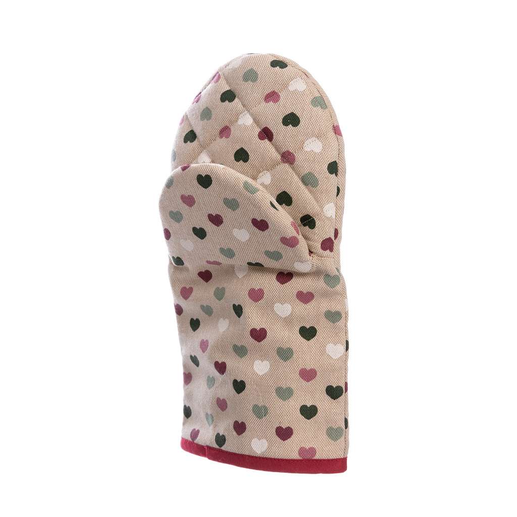 Lavandia Levandulová chňapka - kuchyňská chňapka s levandulí Vzor Látky: Srdíčka na režné