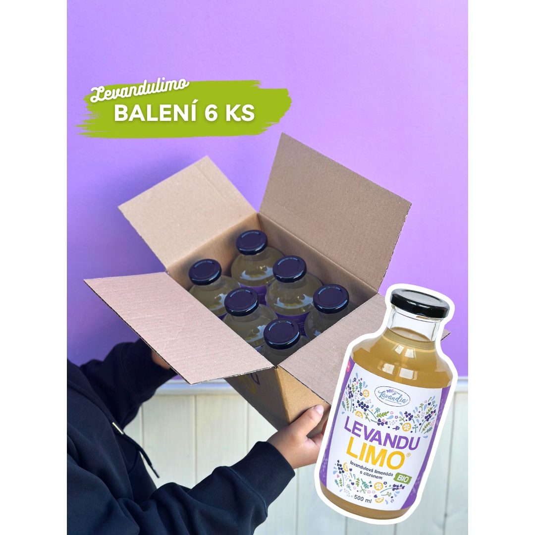 Lavandia Levadulová BIO limonáda 0.5 l Balení: Balení 6 ks