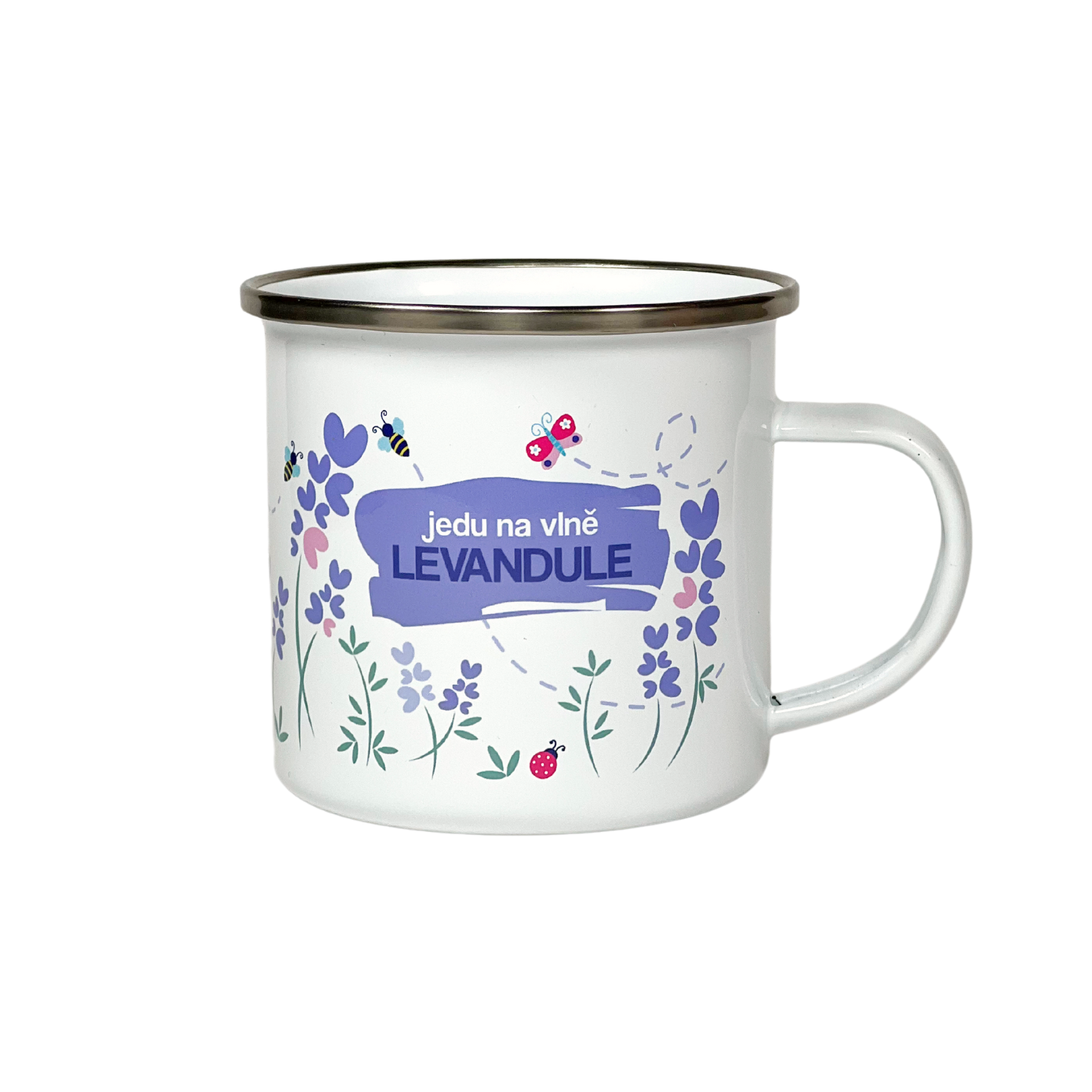 Smaltovaný plechový hrnek