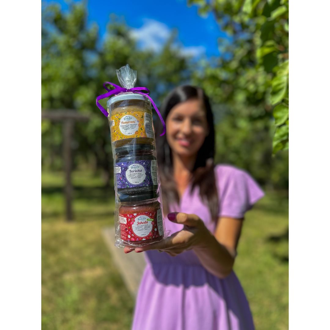 Dárková degustační sada - marmeláda s levandulí bio