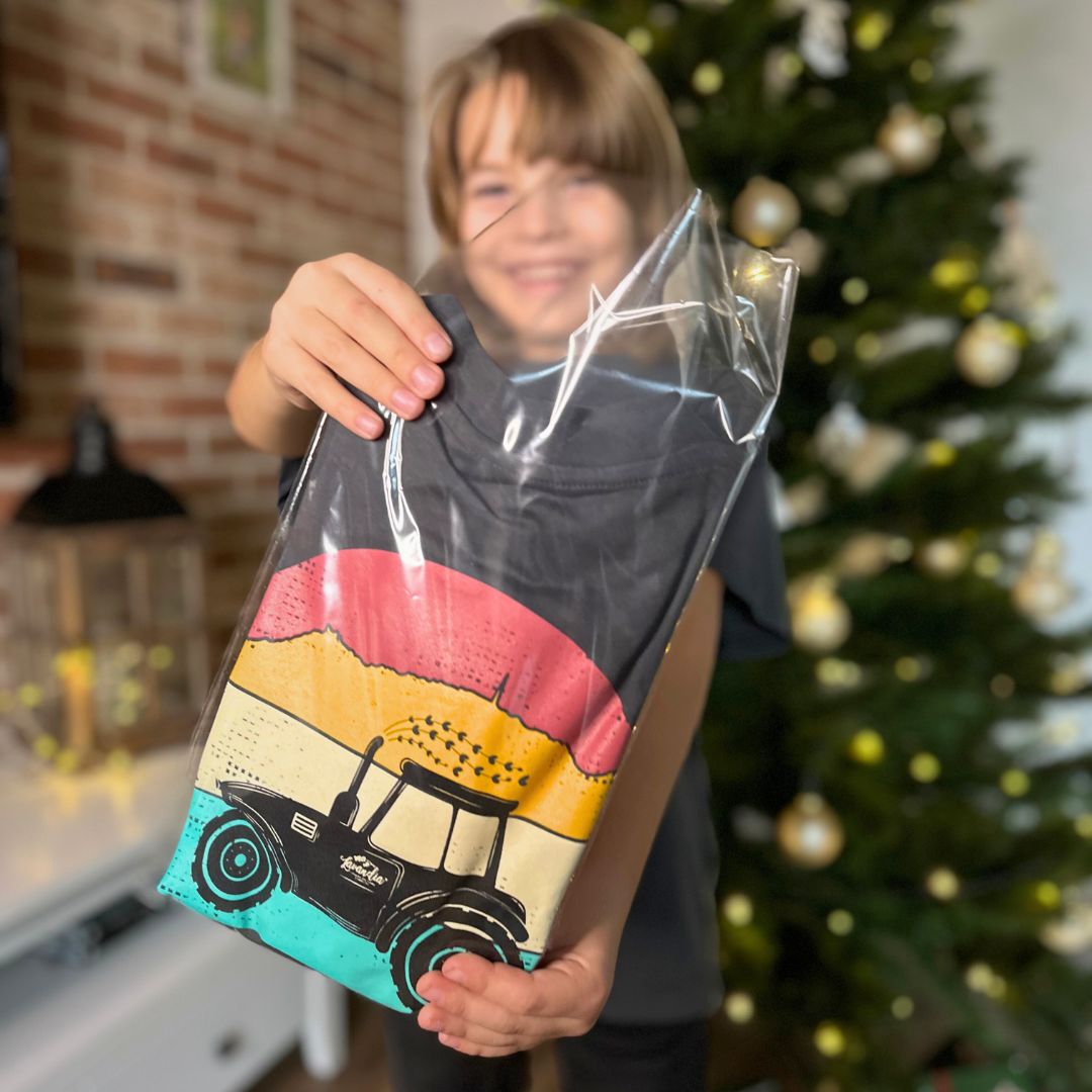 Dětské tričko TRAKTOR Sunrise Levandulová farma