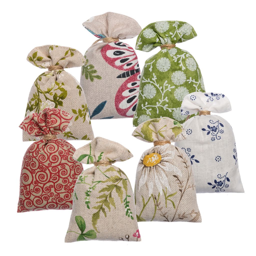 Lavandia Vonný pytlíček z levandule z recyklované látky 10 x 5 cm Vzor Látky: Náhodný mix - zašleme náhodný pytlík