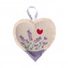 Vonné levandulové srdíčko k zavěšení s BIO levandulí recklo látka Lavandia