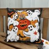Halloweenský vonný polštář - Duch 30 x 30 cm  motiv ducha