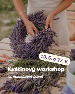 💜 Květinové workshopy na Levandulové farmě! Užijte si voňavé odpoledne plné tvoření a pohody přímo uprostřed levandulového...