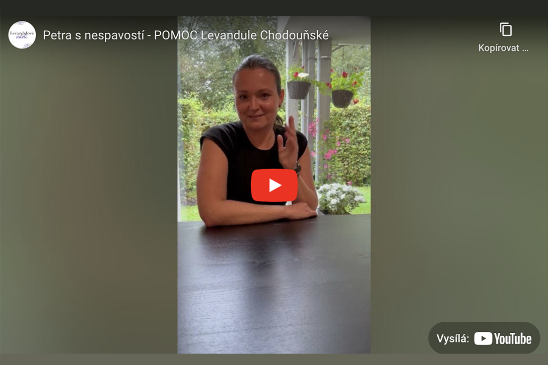 Petra s nespavostí - POMOC Levandule Chodouňské