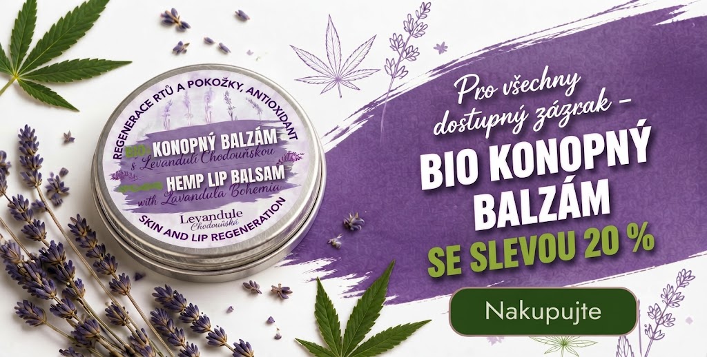 Konopný balzám 20%