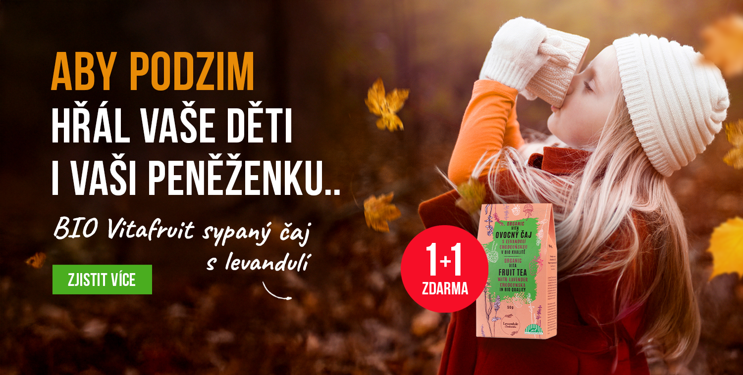 BIO Vitafruit sypaný čaj s Levandulí – 1 + 1 zdarma