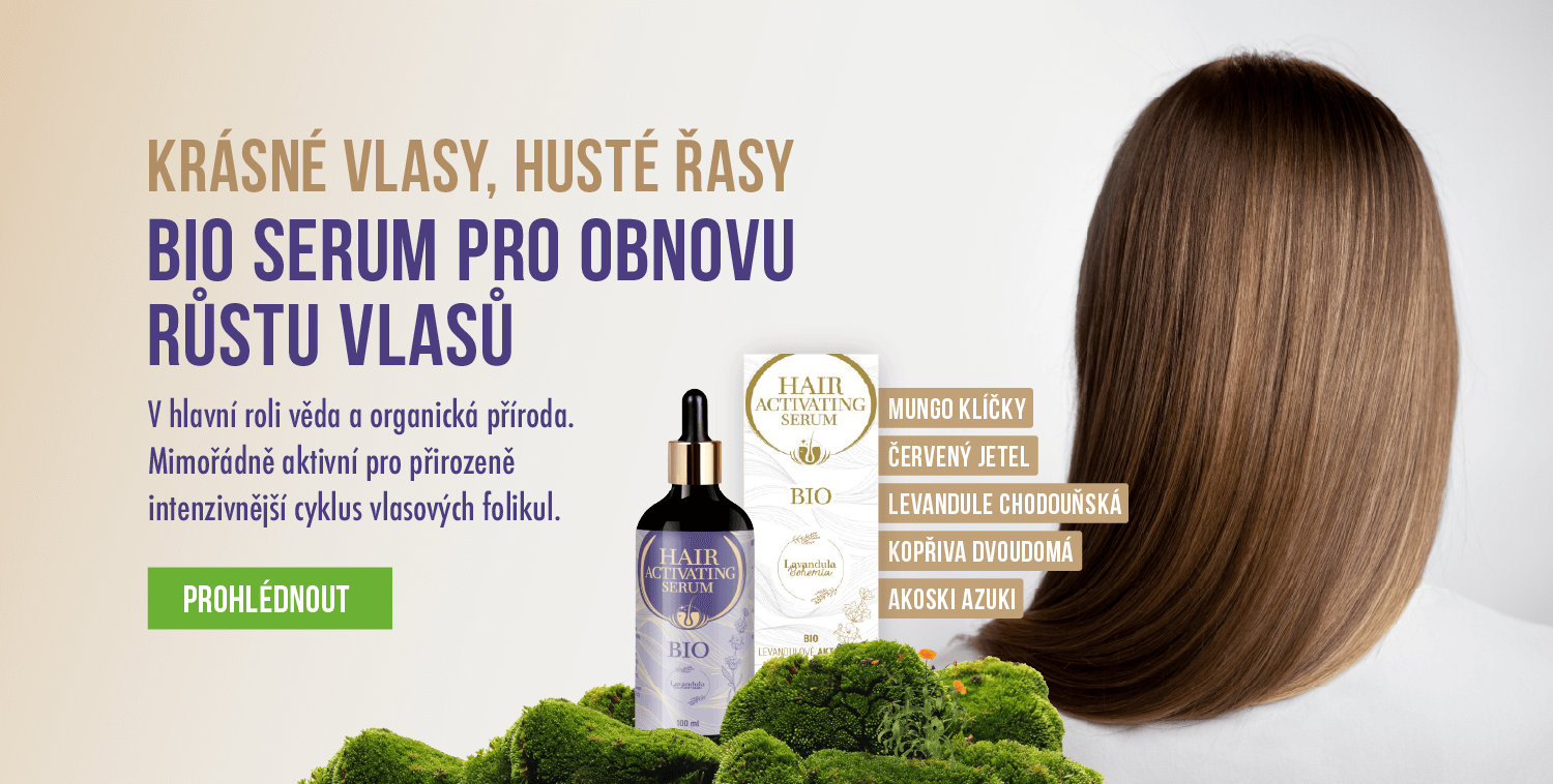 Bio aktivační sérum z Levandule Chodouňské pro obnovu růstu vlasů