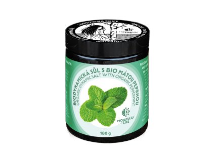 ORGANIC biodynamic salt with ORGANIC peppermint
