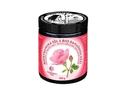 ORGANIC biodynamic salt with Damascien rose