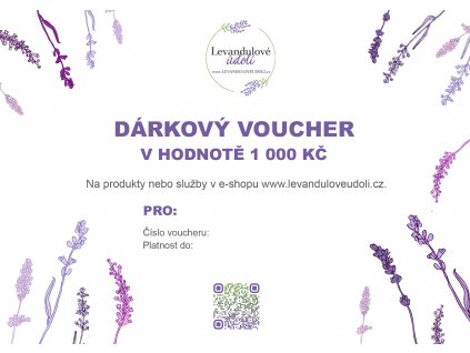 Gift certificate 1 000 CZK