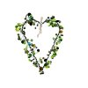 Korálkové srdce - zelené