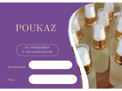 workshop - výroba osobního parfému (5ml) - pro ženy i muže