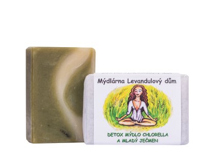 DETOX mýdlo Chlorella a Mladý ječmen