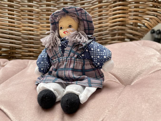 Levandulová cácorka s keramickou hlavičkou