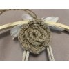 Lapač snů bambusový s květinami a MACRAME