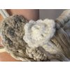 Lapač snů bambusový s květinami a MACRAME