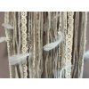 Lapač snů bambusový s květinami a MACRAME