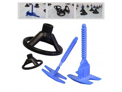 Gewindelaschen Zughauben 100+100 Nivelliersystem Fliesen Nivellierhilfe Basis Set 4,0mm titel top