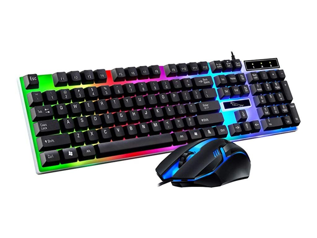 Podsvícený herní set – klávesnice a myš Computer Games - Leventi