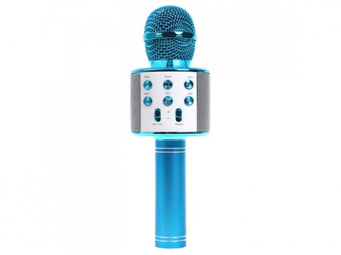 15187 4 karaoke mikrofon ws 858 modry