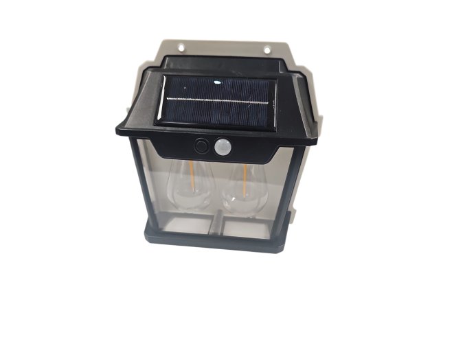 Solární interaktivní nástěnná lampa se 2 žárovkami