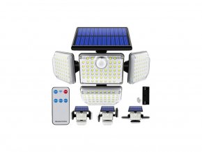 8220 solarni lampa 181 led s venkovnim panelem