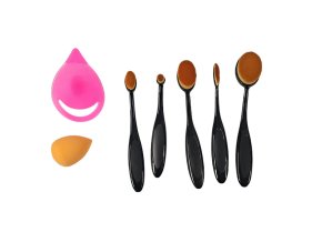SADA kartáčů OVAL NA MAKE-UP 5ks