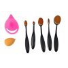 SADA kartáčů OVAL NA MAKE-UP 5ks