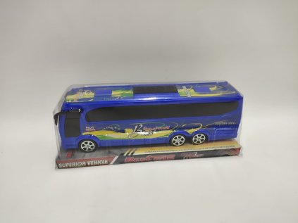Autobus plast 25cm na setrvačník asst 2 barvy v krabičce
