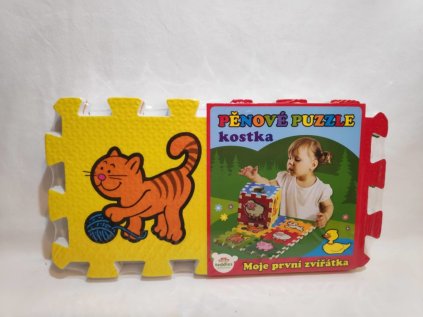 Pěnové puzzle Moje první zvířátka 15x15x1,2cm 6ks