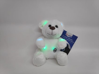 Medvídek 26cm svítící plyš na baterie