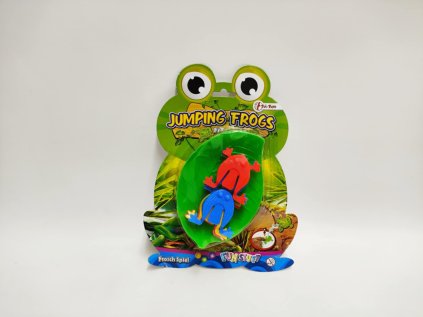 Skákající žáby společenská hra plast na kartě 17x23,5cm