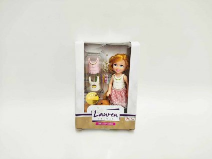 Panenka s pejskem plast 12cm v krabičce