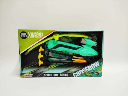 Pistole/kuše s lukem na přísavky plast 25cm, šípy 3ks