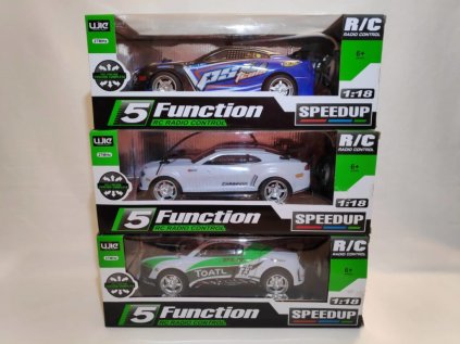 Auto RC 25cm zrychlující 1:18 na baterie - modré