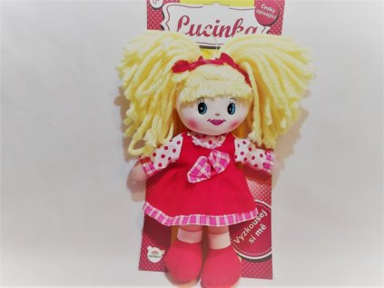 Panenka Lucinka 30 cm česky zpívající hadrová na baterie 0+