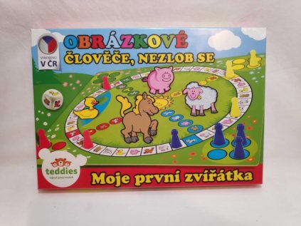Člověče, nezlob se obrázkové Moje první zvířátka v krabici 33x23cm