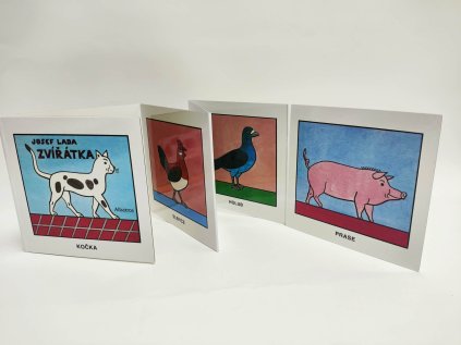 Knížka Leporelo Zvířátka Josef Lada 15,5x15x1cm