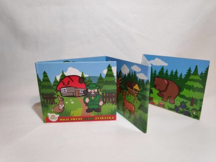 Knížka Leporelo Moje první lesní zvířátka 13,5x11x1,5cm