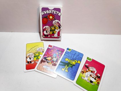 Kvarteto Pojď s námi do pohádky karty v papírové krabičce 6x9x1,5cm
