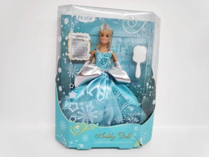 Panenka kloubová 28cm Anlily zimní princezna v krabici 27x33x8cm