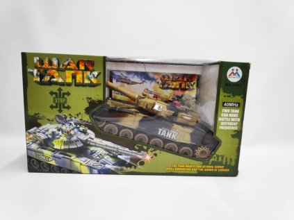 Tank RC T-80, 25cm s dobíjecím packem+adaptér 40MHz v krabici