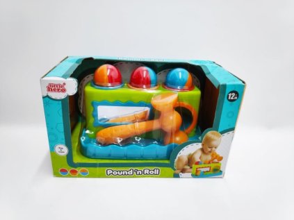 Zatloukačka s kladívkem se zrcátkem plast 21cm v krabici 12m+