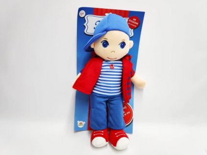 Panáček kluk Tomáš 40 cm česky mluvící hadrový, plyš